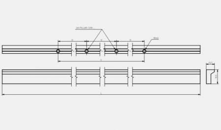 Maner mobila PILLAR 190 mm, aluminiu [3]