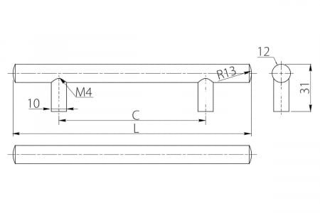 Maner mobila RS 96 mm, aluminiu [3]