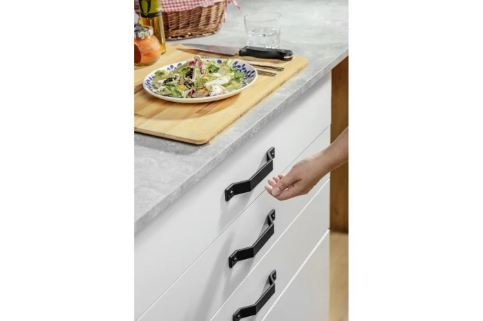 Maner mobila STEP 160 mm, negru mat [4]