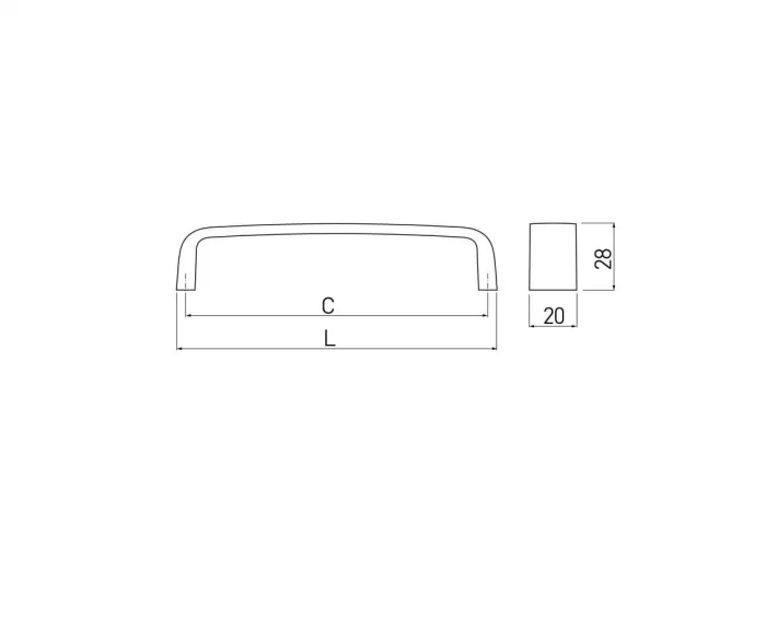 Maner mobila UZ-133 128 mm, negru mat [2]