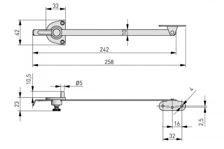 Piston coborare usa bar cu autofranare [2]