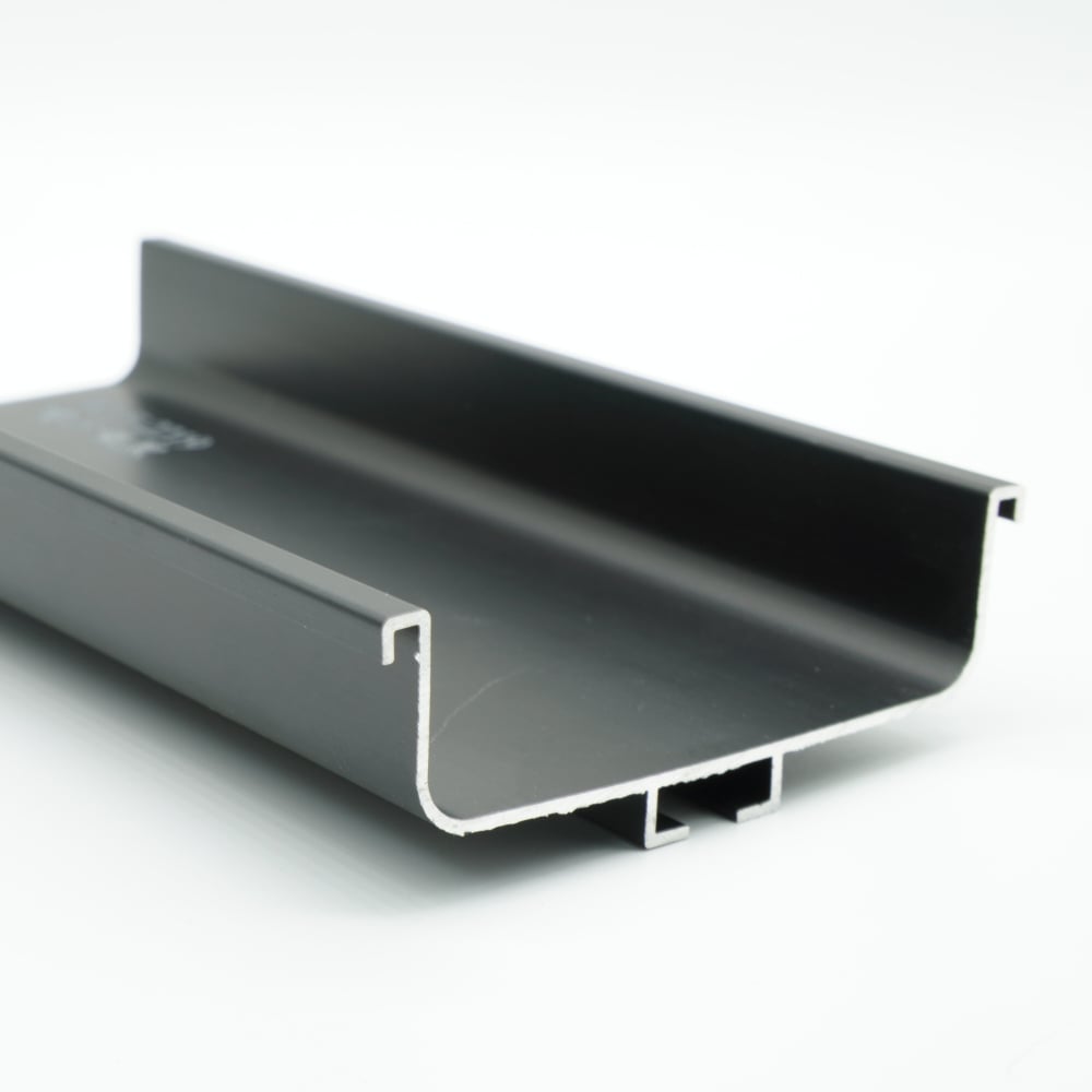 Profil din aluminiu tip GOLA orizontal „C”, lungime 4,2 m.,negru mat [2]