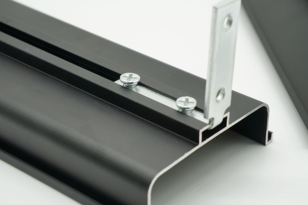 Profil din aluminiu tip GOLA orizontal „C”, lungime 4,2 m.,negru mat [4]