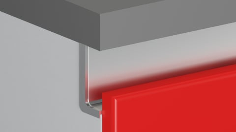 Profil din aluminiu tip GOLA orizontal „J”, H 60 mm., lungime 4,2 m  finisaj aluminiu [2]