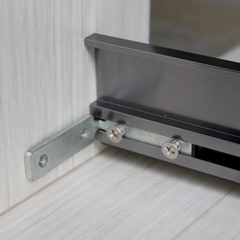 Profil din aluminiu tip GOLA orizontal „J”, H 60 mm., lungime 4,2 m finisaj negru mat [4]