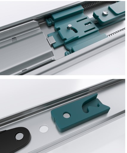 REJS- Glisiera cu  bile L 450 mm H 45 mm SOLIDE SLIDE , amortizare si, extragere totala, 35 kg [5]
