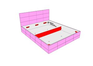Somiera Metalica Lux pentru 2 persoane 1600 x 1900 mm [6]