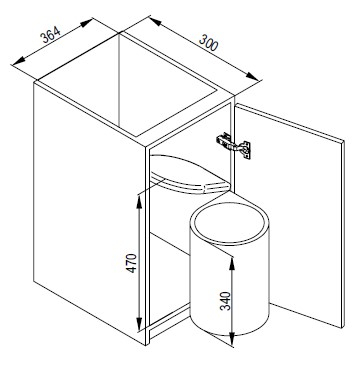 REJS-Cos de gunoi pivotant ,automat ,13 litri [2]