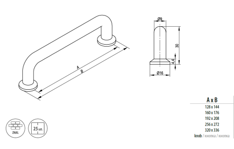 REJS Maner mobila LIRA 160 mm, negru mat [1]