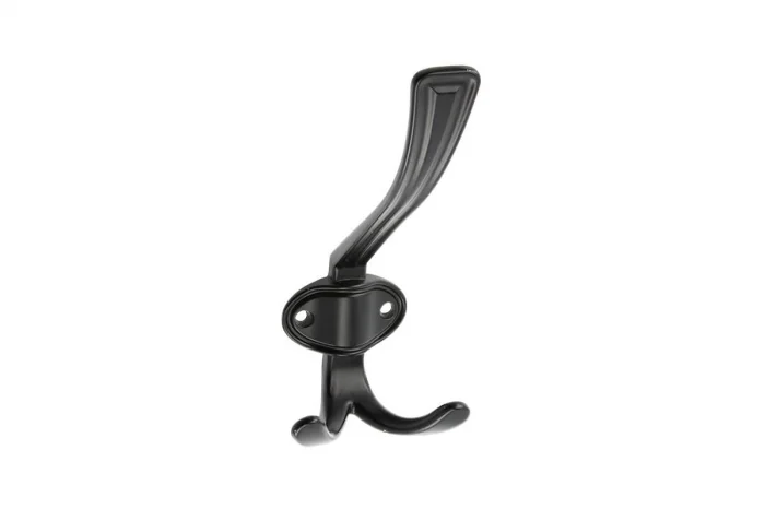 Agățători cuier - Agatatoare cuier CORUNA D 158x66 mm, 3 agatatori, negru mat