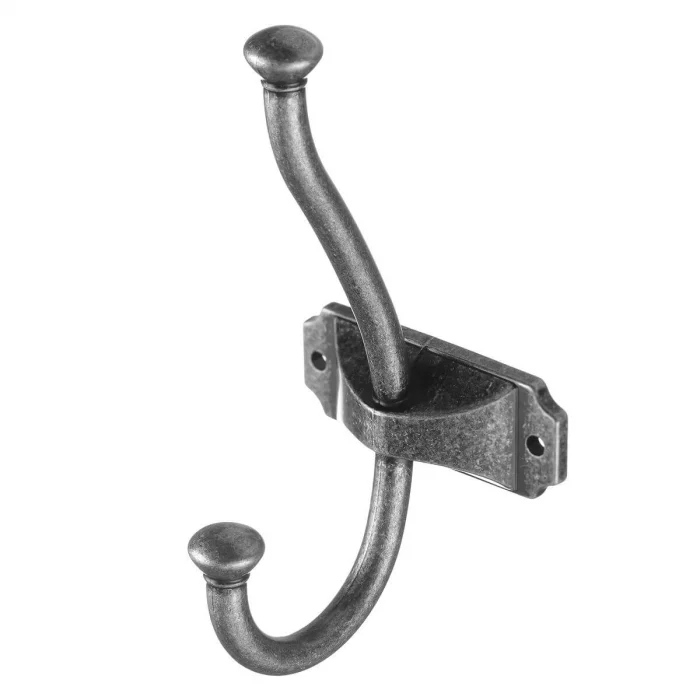 Agățători cuier - Agatatoare cuier CRAFT 134x66 mm, 2 agatatori, argintiu antichizat