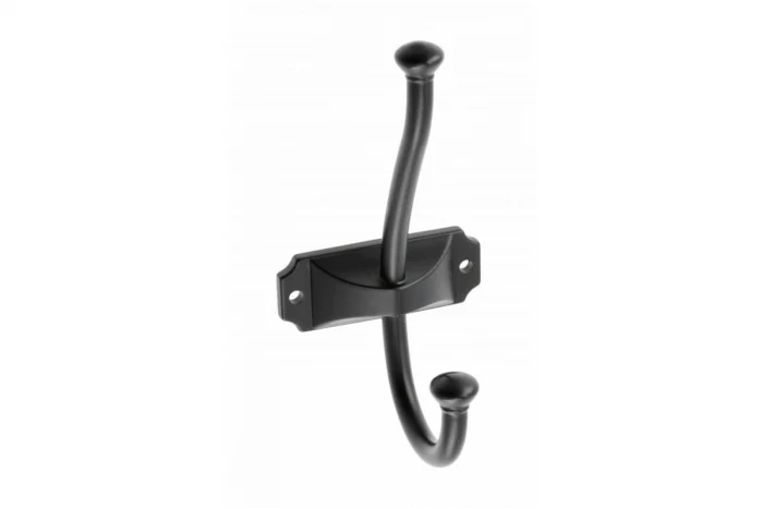 Agățători cuier - Agatatoare cuier CRAFT 134x66 mm, 2 agatatori, negru mat