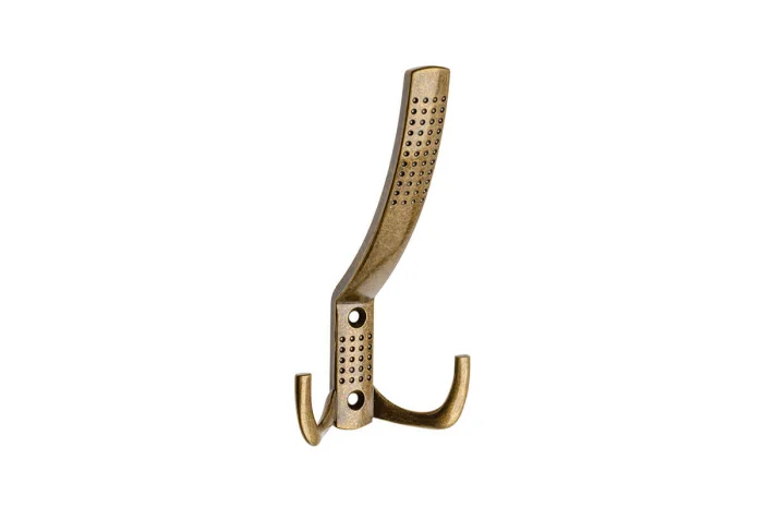 Agățători cuier - Agatatoare cuier K23 A0 76x143 mm, 3 agatatori, alama antichizata