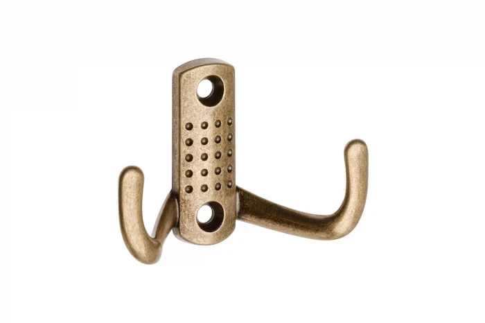 Agățători cuier - Agatatoare cuier K23 B0 70x47 mm, 2 agatatori, alama antichizata