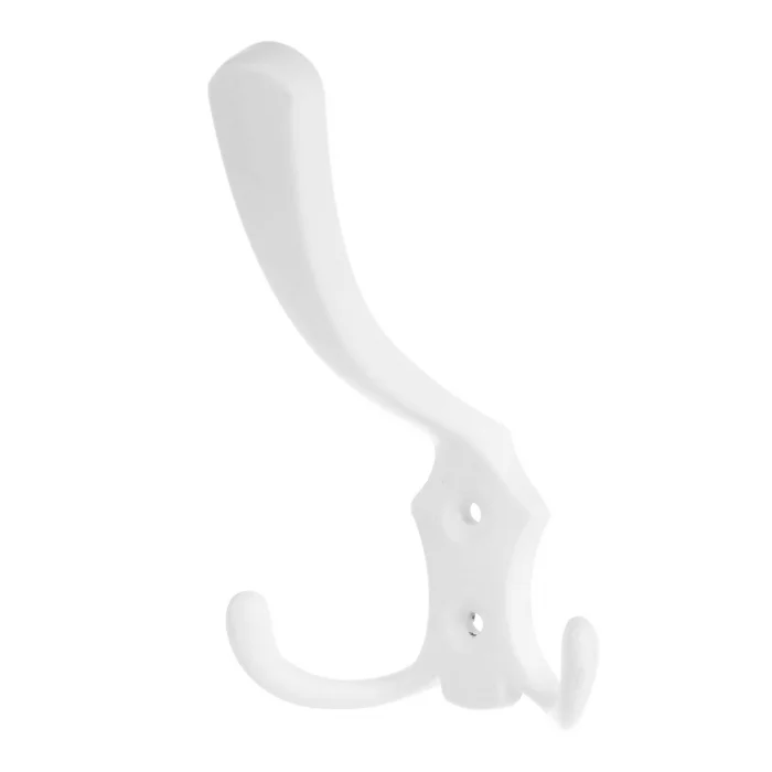 Agățători cuier - Agatatoare cuier XV04 120x69 mm, 3 agatatori, alb mat