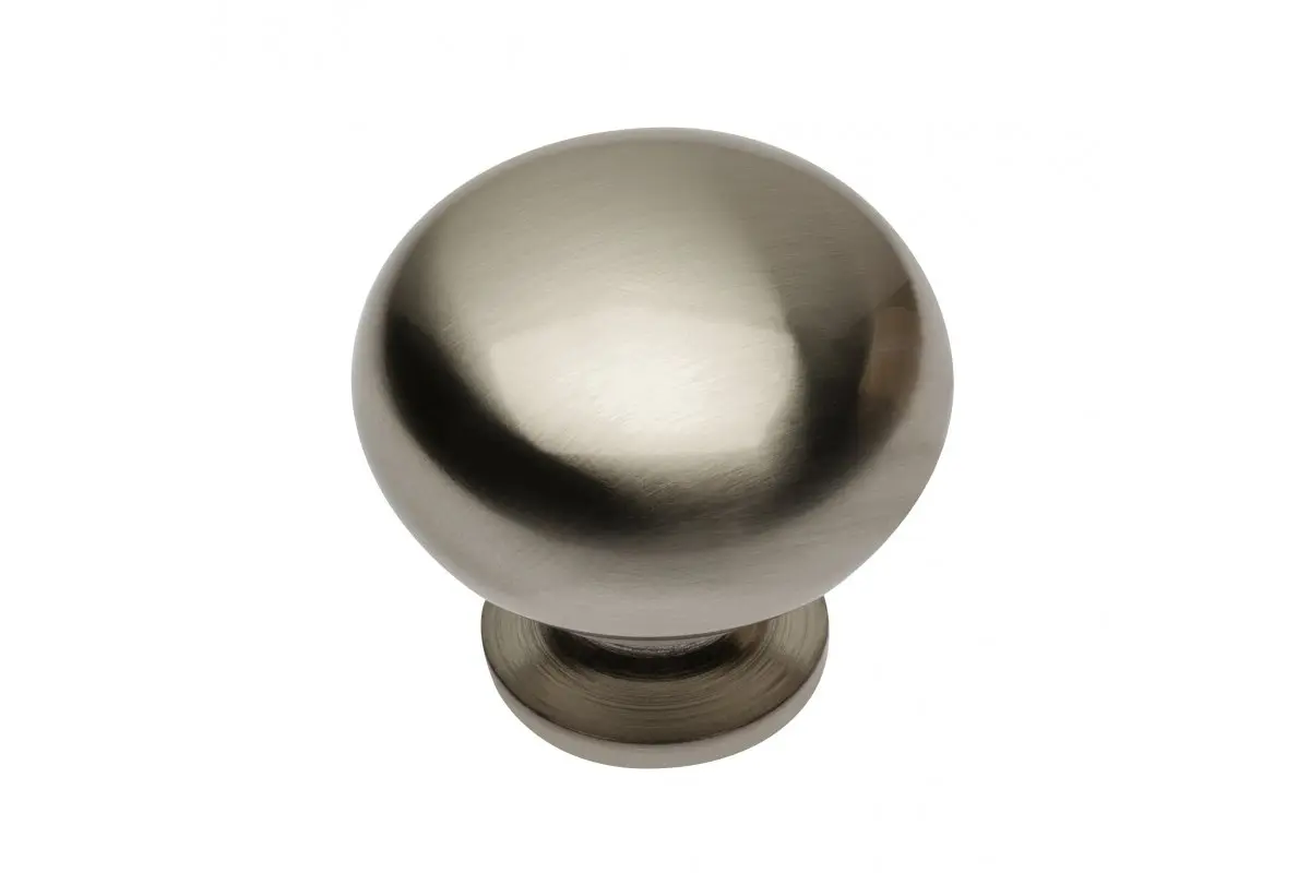 Mânere, butoni, ag. cuier - Buton mobila BERGAMO 32x30 mm, inox