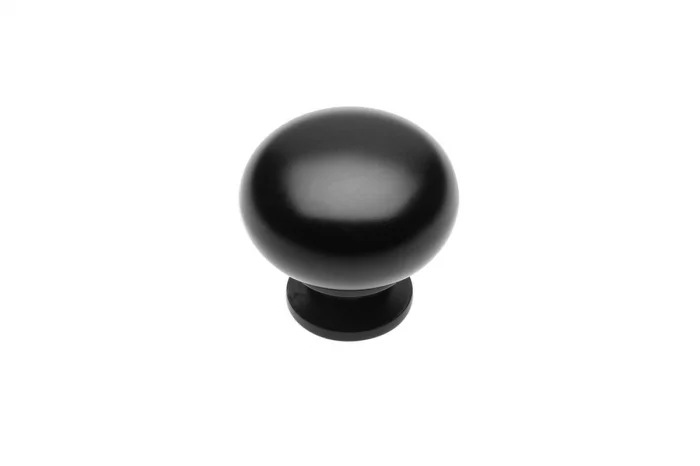 Butoni - Buton mobila BERGAMO 32x30 mm, negru mat