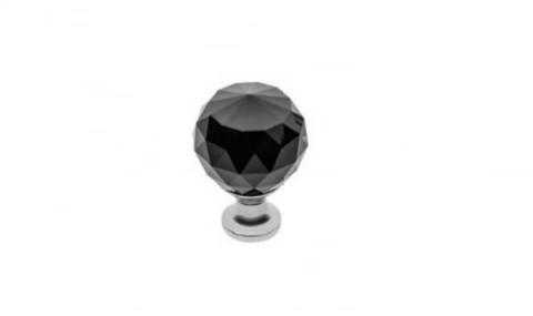 Mânere, butoni, ag. cuier - Buton mobila Black Crystal D20 mm