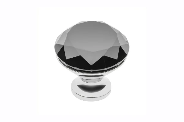 Butoni - Buton mobila Black Crystal D25 mm