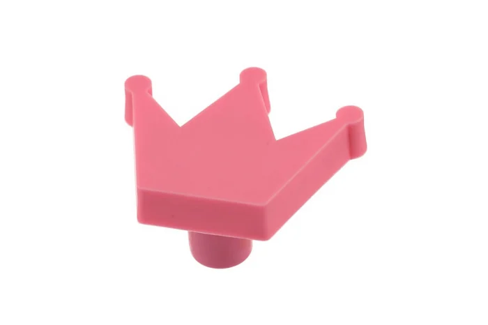 Butoni - Buton mobila copii CROWN 50x41 mm, roz
