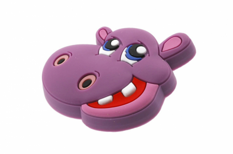 Butoni - Buton mobila copii HIPOPOTAM 45x35 mm, mov