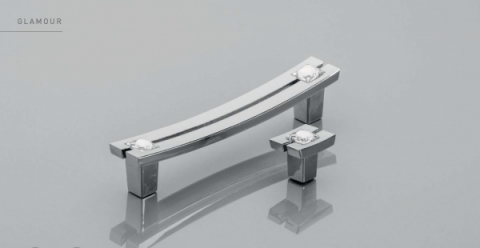 Buton mobila CRYSTAL 71C, cromat [1]