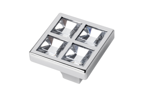 Butoni - Buton mobila Crystal Crom 27x22 mm