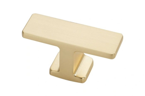 Butoni - Buton mobila FLAT 50x25 mm, brushed gold