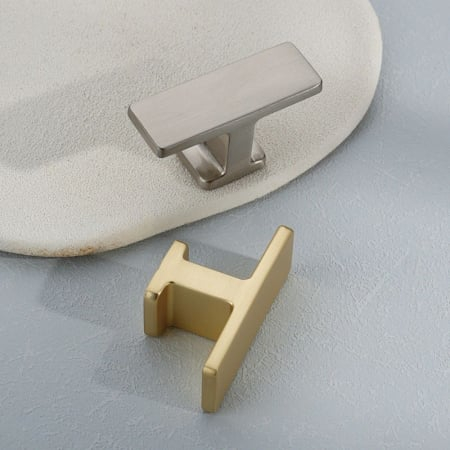 Buton mobila FLAT 50x25 mm, brushed gold [2]