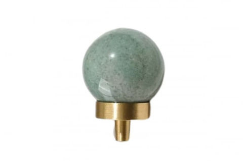 Mânere, butoni, ag. cuier - Buton mobila Green Marble 30x40 mm, alama