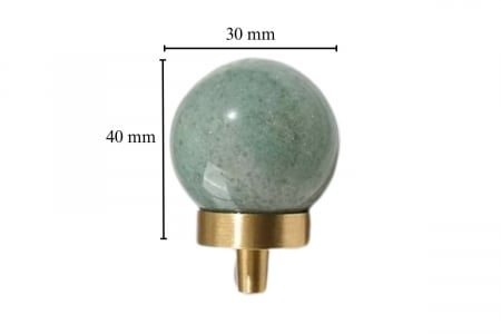 Buton mobila Green Marble 30x40 mm, alama [3]