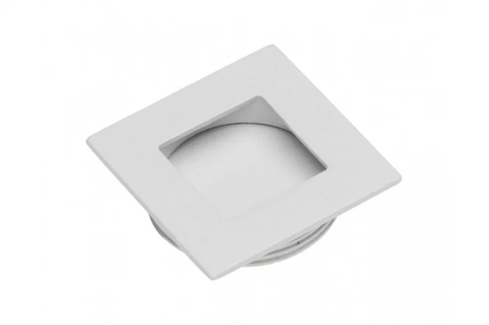 Butoni - Buton mobila ingropat B226, 40x40 mm, alb mat