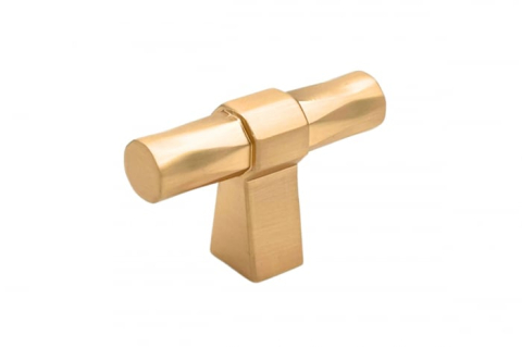 Mânere, butoni, ag. cuier - Buton mobila KOLN 50x35 mm, brushed gold