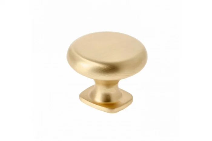 Butoni - Buton mobila LORENA 33x26 mm, brushed gold