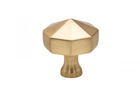 Buton mobila OCTAGON 27x28 mm, brushed gold [2]