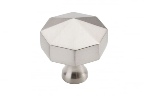 Mânere, butoni, ag. cuier - Buton mobila OCTAGON 27x28 mm, inox