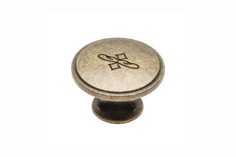 Butoni - Buton mobila Olbia D32 mm, alama antichizata