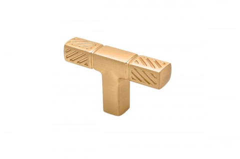 Mânere, butoni, ag. cuier - Buton mobila OVIEDO 50x30 mm, brushed gold