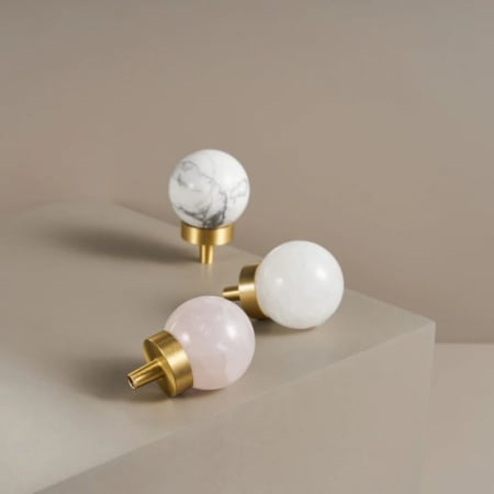 Buton mobila Pink Marble 30x40 mm, alama [2]