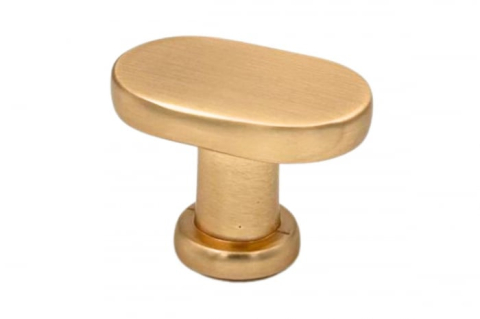 Butoni - Buton mobila TOWER 35x25 mm, brushed gold