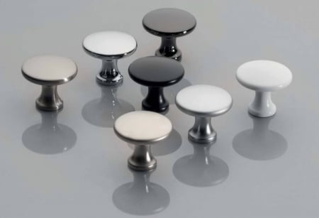 Buton mobila UDINE 29x25 mm, inox [1]