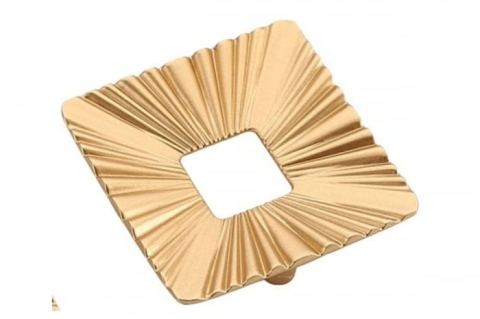 Mânere, butoni, ag. cuier - Buton mobila VENEZIA 49x49 mm, alama