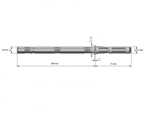 Consola raft (polita) ascunsa CLEAR 100 mm, 15 kg, maro [1]