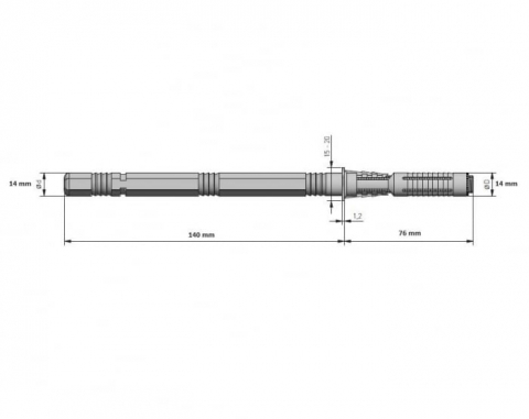 Consola raft (polita) ascunsa CLEAR 140 mm, 25 kg, maro [1]