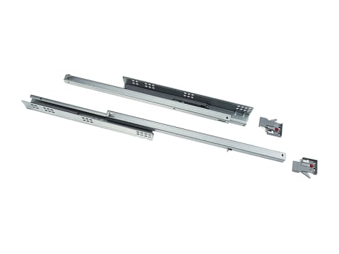 Glisiere sertare mobila - DC-Glisiera sub sertar CLIP ON  , 250 mm, soft-close, extragere partiala, placa 18 mm, 35 kg