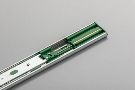 Glisiera bile 500 mm Versalite Plus+, soft-close, extragere totala, 40 kg, negru mat [3]