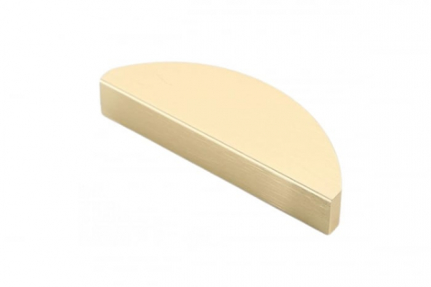 Mânere - Maner mobila HALF MOON 64 mm, auriu periat