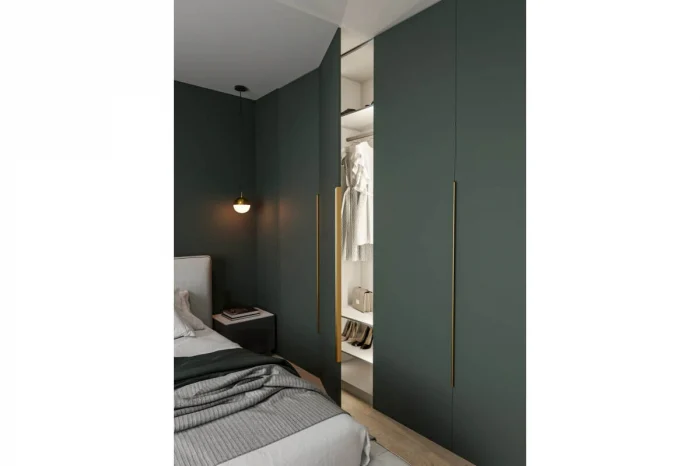 Maner mobila HEXA LONG 1200 mm, brushed gold [2]