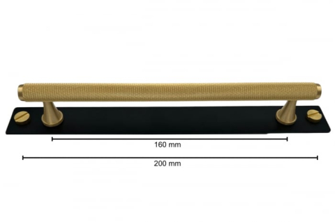 Maner mobila HK0054 160 mm, alama + sild negru [5]