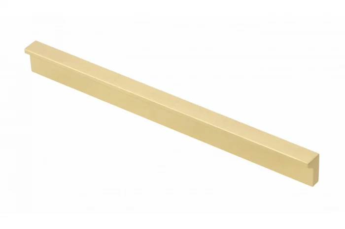 Mânere - Maner mobila PILLAR 190 mm, brushed gold